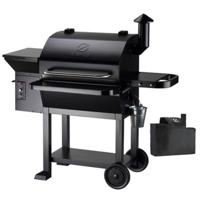 Z Grills 8-in-1 Pellet Grill, 1056 sq. in. Cooking Space, Solid Steel Construction, Tool Holder, Rain Cover