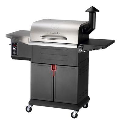 Z Grills 572 sq. in. Pellet Smoker, Durable Stainless Steel Lid, Supports 750 Degrees F Searing