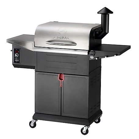 Z Grills 572 sq. in. Pellet Smoker, Durable Stainless Steel Lid, Supports 750 Degrees F Searing