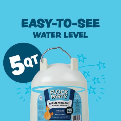 Image showing  Glow In The Dark Drinker, Light Blue, 5 qt.
