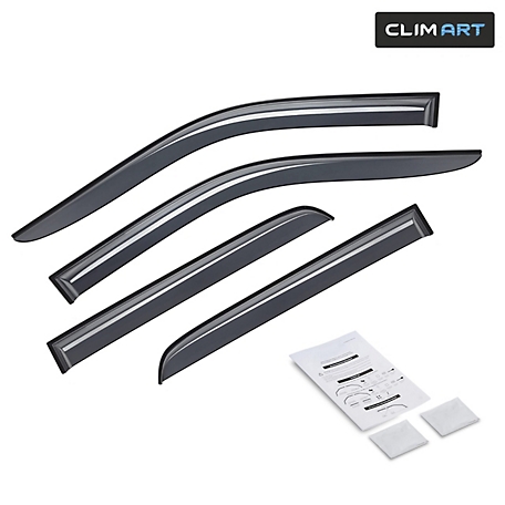CLIM ART Tape-On Window Deflectors Extra Durable, 409006LPV