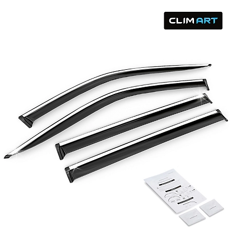 CLIM ART Tape-On Window Deflectors Extra Durable, 419270