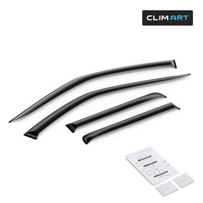 CLIM ART Tape-On Window Deflectors Extra Durable, 422065