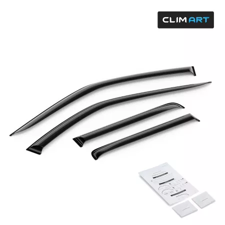 CLIM ART extra durable adhesive tape window deflectors 422065 Window Deflectors