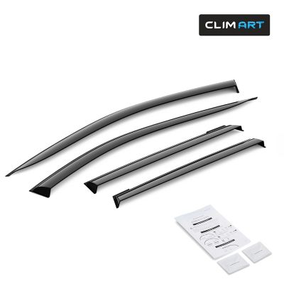 CLIM ART Tape-On Window Deflectors Extra Durable, 422280