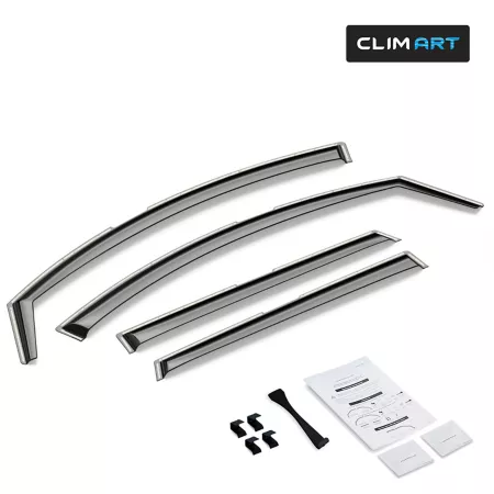 CLIM ART Extra Durable Recessed Window Deflectors 609097 Window Deflectors