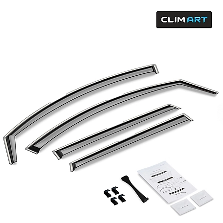 CLIM ART In-Channel Window Deflectors Extra Durable, 609097