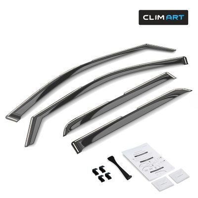 CLIM ART In-Channel Window Deflectors Extra Durable, 611162