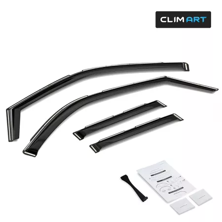 CLIM ART Extra Durable Recessed Window Deflectors 622065 Window Deflectors