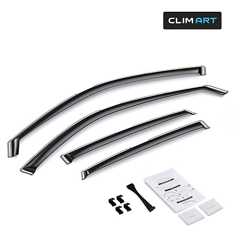 CLIM ART In-Channel Window Deflectors Extra Durable, 622070