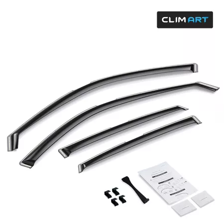 CLIM ART Extra Durable Recessed Window Deflectors 622070 Window Deflectors