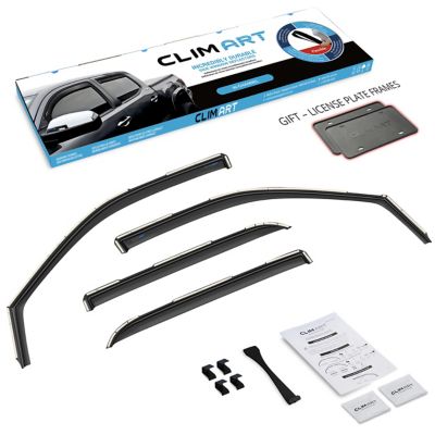 CLIM ART In-Channel Window Deflectors Extra Durable, 609006LPV