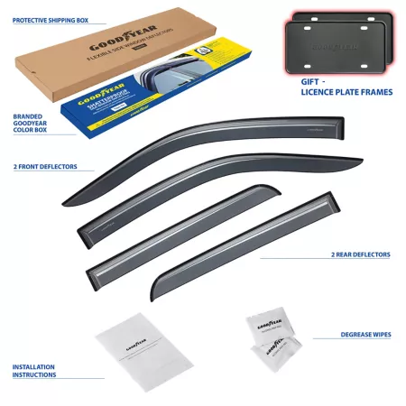 Goodyear Shatterproof Taped Window Deflectors GY008520 Window Deflectors