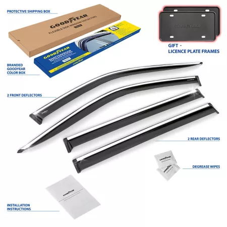 Goodyear Shatterproof Taped Window Deflectors GY008677 Window Deflectors