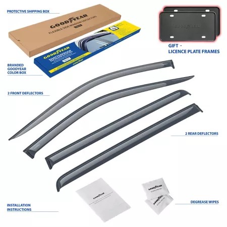 Goodyear Shatterproof Taped Window Deflectors GY003181LPV2 Window Deflectors