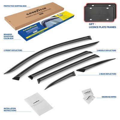 Goodyear Tape-On Window Deflectors Shatterproof, GY008684