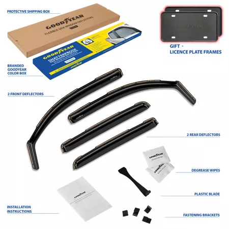 Goodyear Shatterproof Integrated Window Deflectors GY003402LPV Window Deflectors