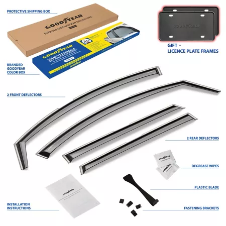 Goodyear Shatterproof Integrated Window Deflectors GY007886 Window Deflectors