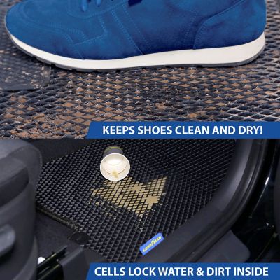 Image showing  Custom Fit Floor Mats, Honeycomb Dirtproof & Waterproof Technology, All-Weather, FL011518227