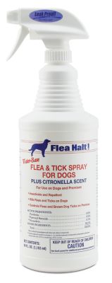 Flea Halt Flea and Tick Spray Plus Citronella Scent for Dogs, 32 oz.