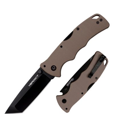 Cold Steel 3 in. Verdict Tanto Aus10A Fde, CS-FL-C3T10AFDE