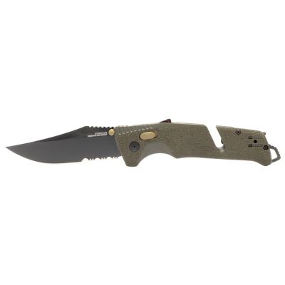 SOG Trident AT - OD Green - Partially Serrated, SOG-11-12-11-41