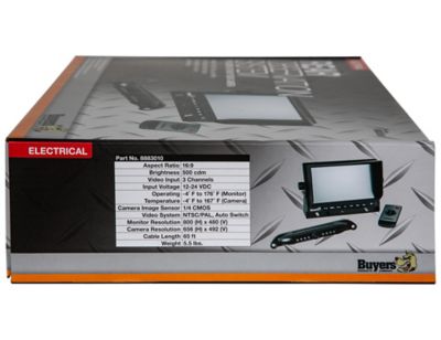 Image showing 6 th Buyers Products Backup Camera System with License Plate Night Vision Backup Camera