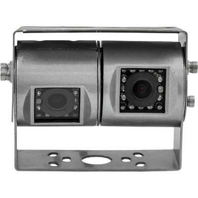 Image showing  Stainless Steel Dual Camera Heated Waterproof Night Vision Color Camera with Audio