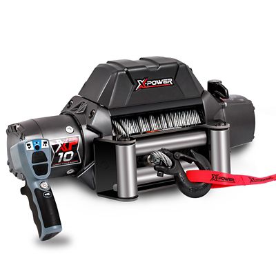 Image showing  12V Electric Truck/SUV/Jeep Winch, 10,000 lb. Capacity, Integrated Steel Rope