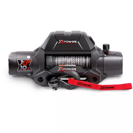 XPOWER 12V Electric Winch for Truck/SUV/Jeep 10 000 lb Capacity Built-in Synthetic Rope Truck & SUV Winches