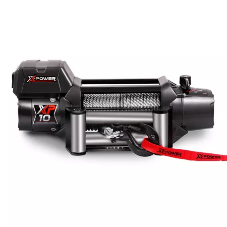 XPOWER 12V Electric Winch for Truck/SUV/Jeep 10 000 lb Capacity Non-Integrated Steel Rope Truck & SUV Winches