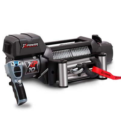 Image showing  12V Electric Truck/SUV/Jeep Winch, 10,000 lb. Capacity, Non-Integrated Steel Rope