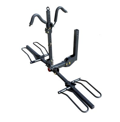 Image showing  80 lb. Capacity 2-Bicycle Deluxe Rack for 2 in. Hitch Secure, Heavy-Duty Bike Carrier for SUVs, RVs, and Trailers