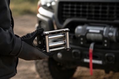 Image showing  3,000 lb Winch Roller Fairlead Smooth Cable Operation, Durable Guide for ATVs and UTVs