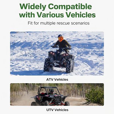 Image showing  3,500 lb. Winch Mount for 2-Inch Receiver Heavy-Duty, Secure Mounting Solution for ATVs and UTVs