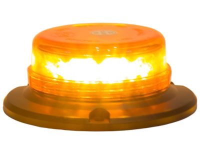 Buyers Products 6 in. Class 1 Low Profile Amber LED Beacon with Blunt Cut Leads