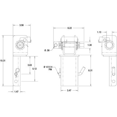 Image showing  Stake Pocket Lashing Winch, 2 pk.