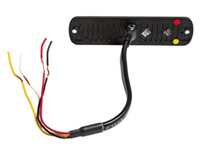 Image showing  4.5 in. Amber/Blue Thin LED Strobe Light with 28 Flash Patterns