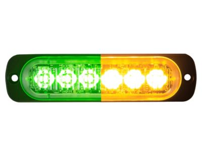 Buyers Products Dual Color Thin LED Strobe Light, Green