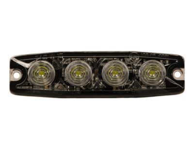 Image showing  4.5 in. Ultra Thin Clear LED Strobe Light with 23 Flash Patterns