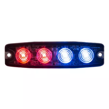 Buyers Products Ultra Thin Clear LED Strobe Light Red/Blue Strobe Lights