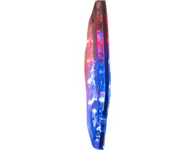 Image showing  4.5 in. Ultra Thin Red/Blue LED Strobe Light with 23 Flash Patterns