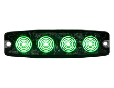 Buyers Products 4.5 in. Ultra Thin Green LED Strobe Light with 23 Flash Patterns