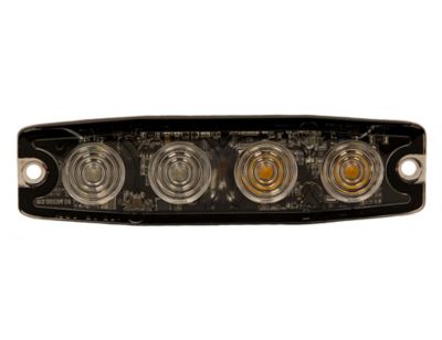 Image showing  4.5 in. Ultra Thin Amber/Green LED Strobe Light with 23 Flash Patterns