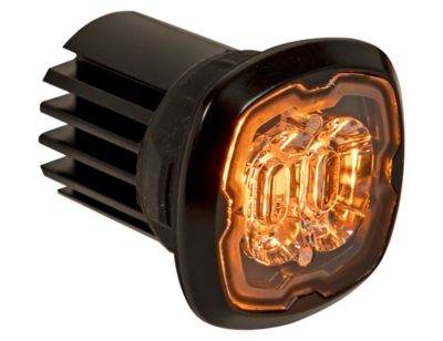 Buyers Products 1.5 in. Flush Surface Mount Amber LED Strobe Light with 17 Flash Patterns