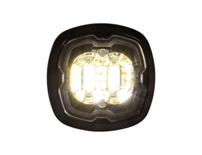 Image showing  1.5 in. Flush Surface Mount Clear LED Strobe Light with 17 Flash Patterns