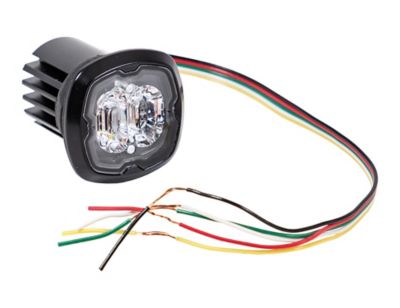 Image showing  1.5 in. Flush Surface Mount Clear LED Strobe Light with 17 Flash Patterns