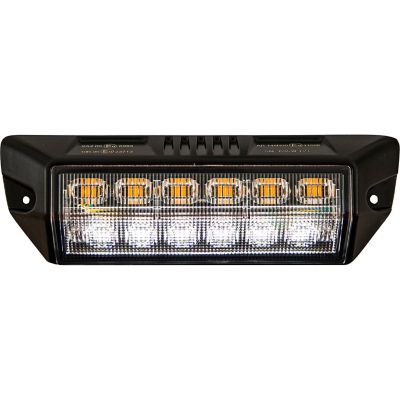Image showing  7 in. Combination White Flood Light and Amber Strobe with 19 Flash Patterns