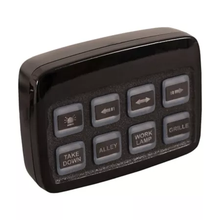 Buyers Products 7-Function Programmable Multifunction Pre-Wired Black Panel Push Button Switches