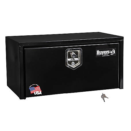 14 in. x 16 in. x 24 in. Gloss Black Steel Underbody Truck Tool Box 14 in. x 16 in. x 24 in. Gloss Black Steel Underbody Truck Tool Box